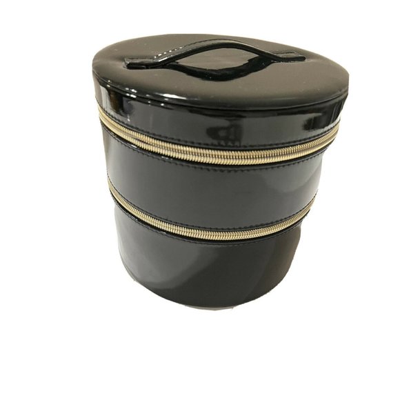 Lancome Leather Makeup Organizer 3 tier With Zipper and Makeup Case and Eyecream - Picture 7 of 9